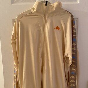 kappa cream track suit